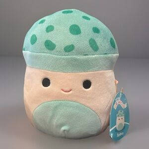Squishmallows Sydney the Mushroom Plush - Teal and Cream 8”